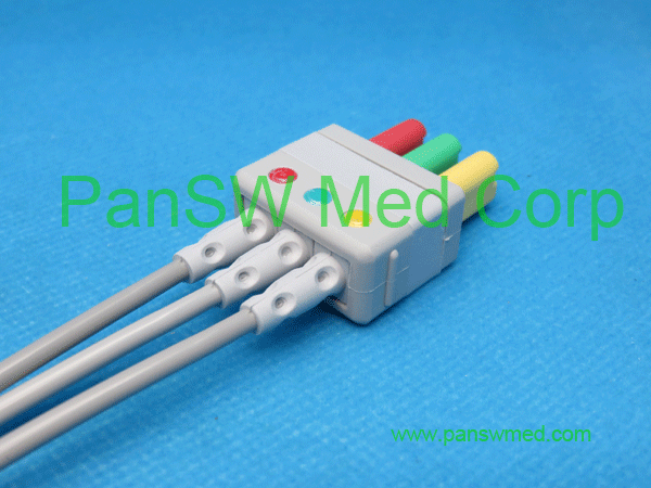 compatible ECG leads for MIndray, IEC color, clip